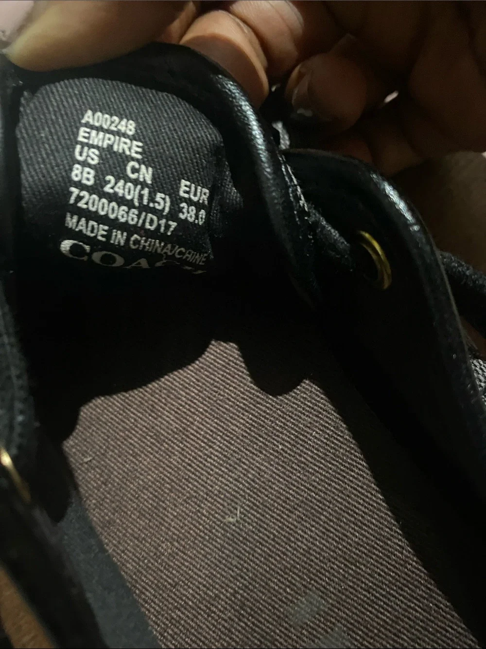 Coach Empire Signature low-top Sneaker, Size 8B